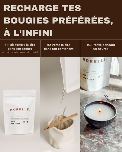 Écho des Cimes, N°1, bougie rechargeable Horelle, vue 7
